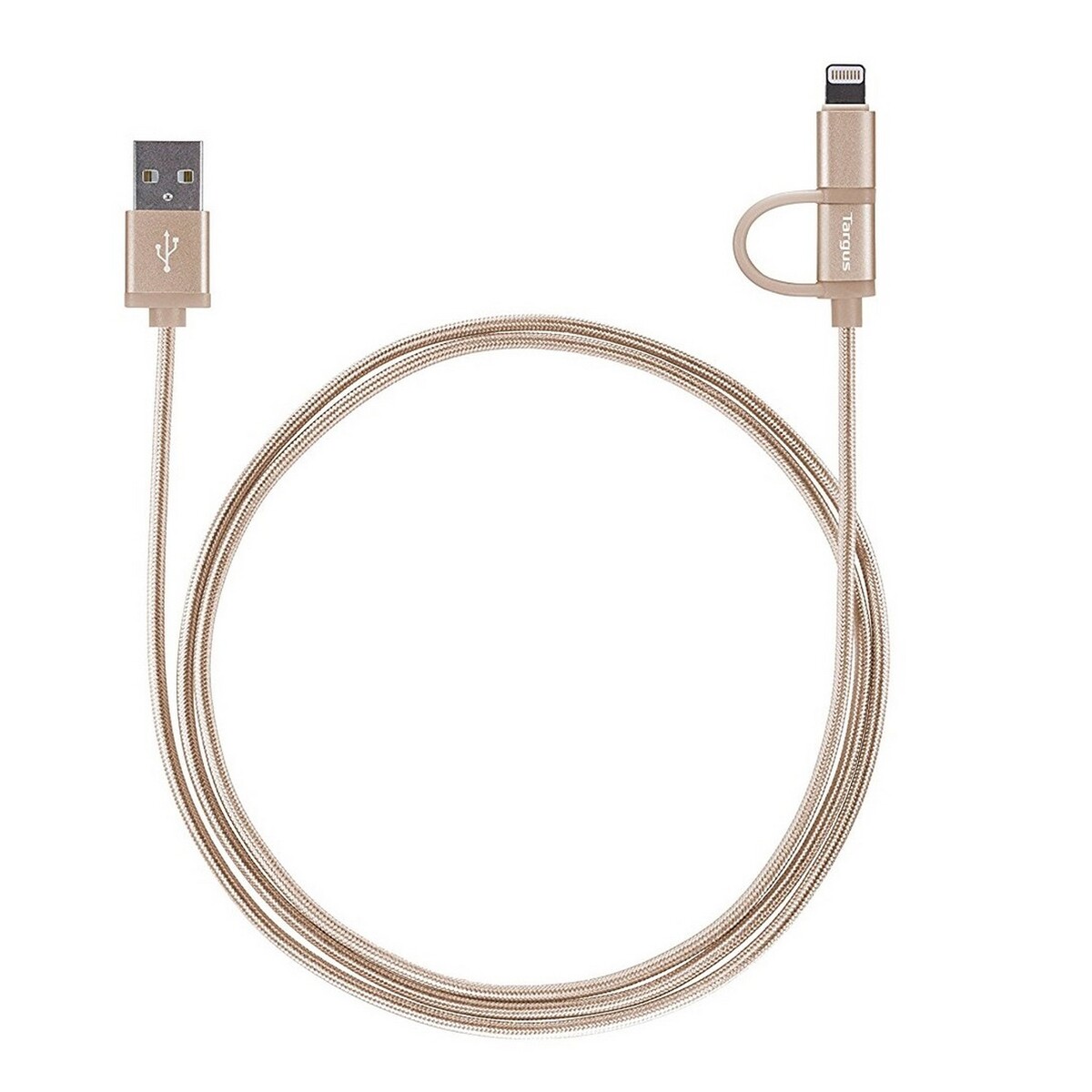 Targus Lightning Micro USB Cable 1.2m Gold