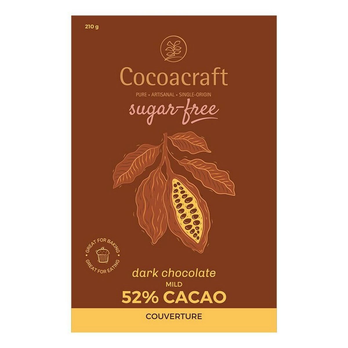 Cocoacraft Dark Chocolate  Couverture 210Gm