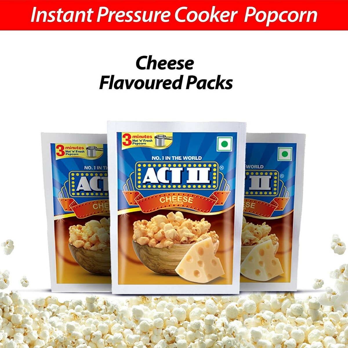 ACT II Popcorn Cheese 70gm 3�s