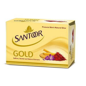Santoor Soap Gold 125g 3's