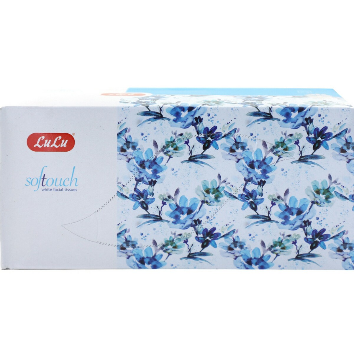 Lulu Soft Touch White Facial Tissue Purple 200 x 2ply 1pc