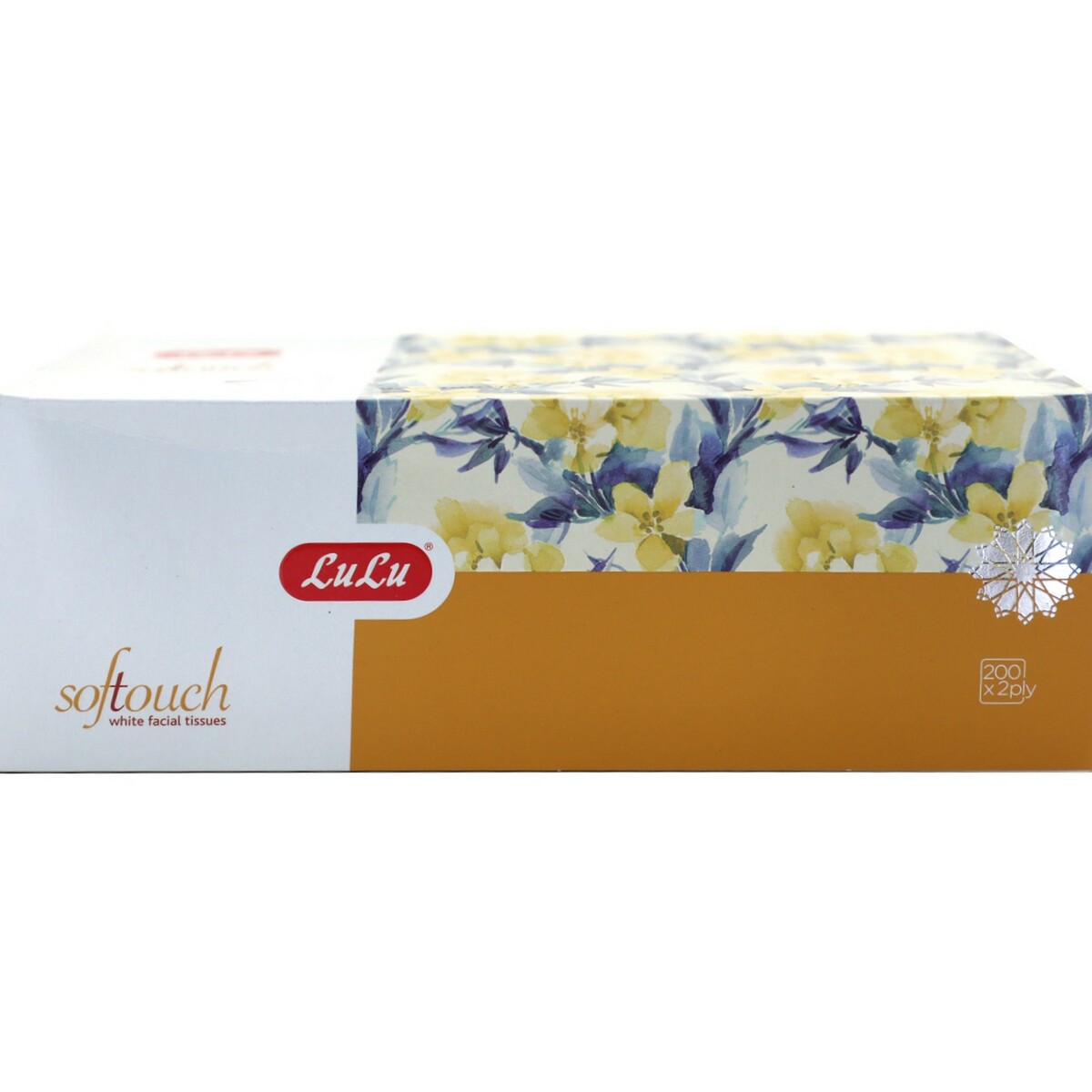 Lulu Soft Touch White Facial Tissue Yellow 200 x 2 Ply 1pc