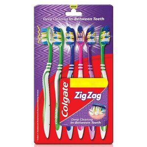 Colgate Tooth Brush Zig Zag Medium 6's