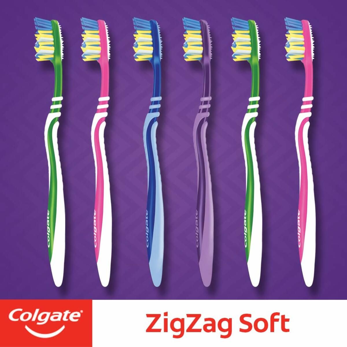 Colgate Tooth Brush  Zigzag Soft 6's