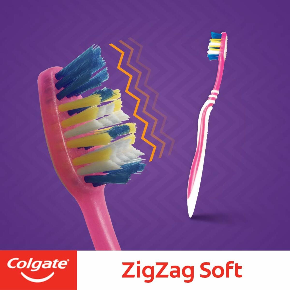 Colgate Tooth Brush  Zigzag Soft 6's