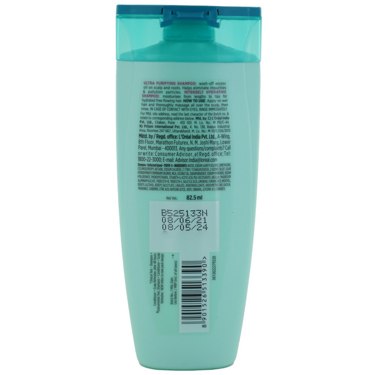 L'Oreal Paris Shampoo Extra Ordinary Pure Clay 82.5ml