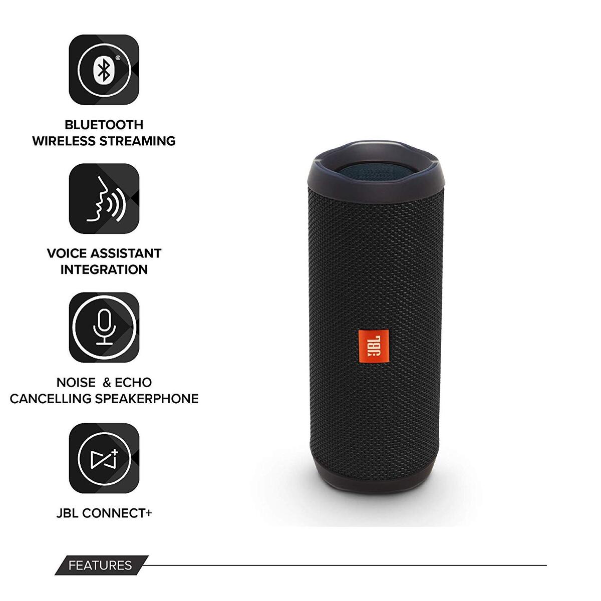 JBL Portable Bluetooth Speaker Flip 4 Black