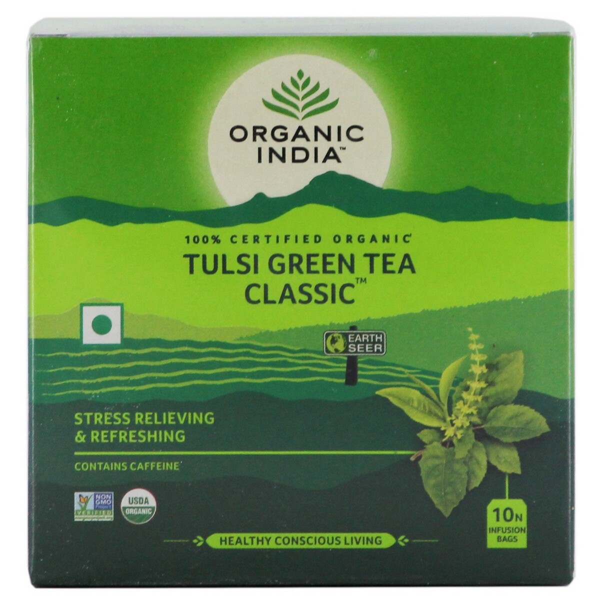 Organic India Tulsi Green Tea Classic 10's