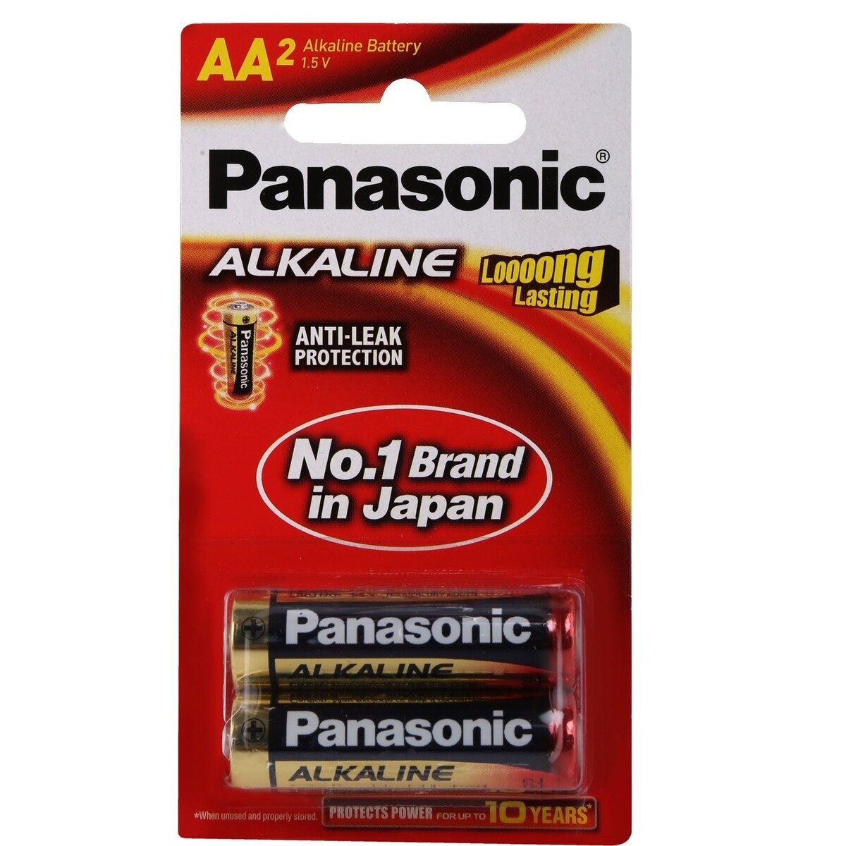 Panasonic Alkaline Battery AA 1.5V LR6TDG/2B
