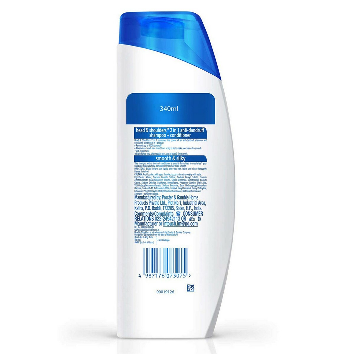 Head & Shoulders Shampoo + Conditioner 2 in 1 Smooth & Silky 340ml