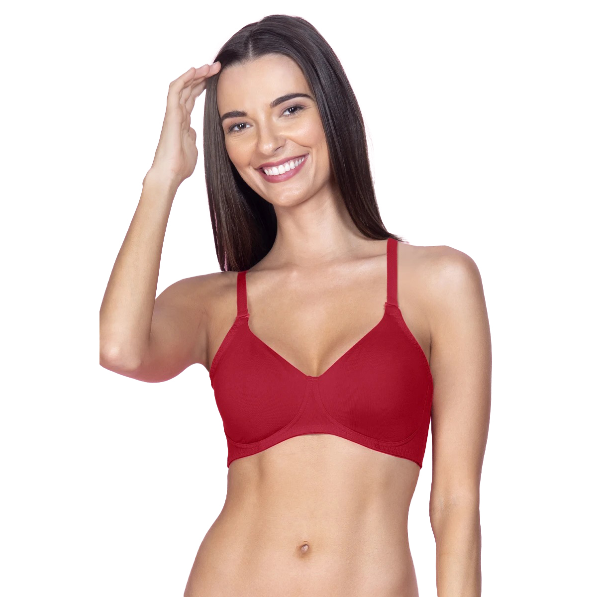 Amante Cool Contour Non-Padded Bra With Aloe Finish-Tiger Lily-C Cup