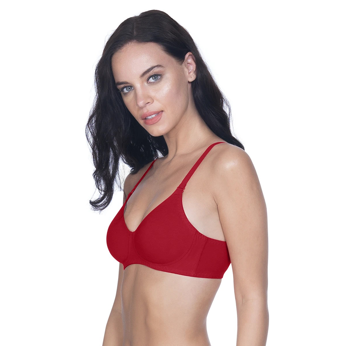 Amante Cool Contour Non-Padded Bra With Aloe Finish-Tiger Lily-C Cup