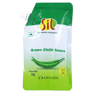 Sil Green Chilly Sauce Pouch 90g