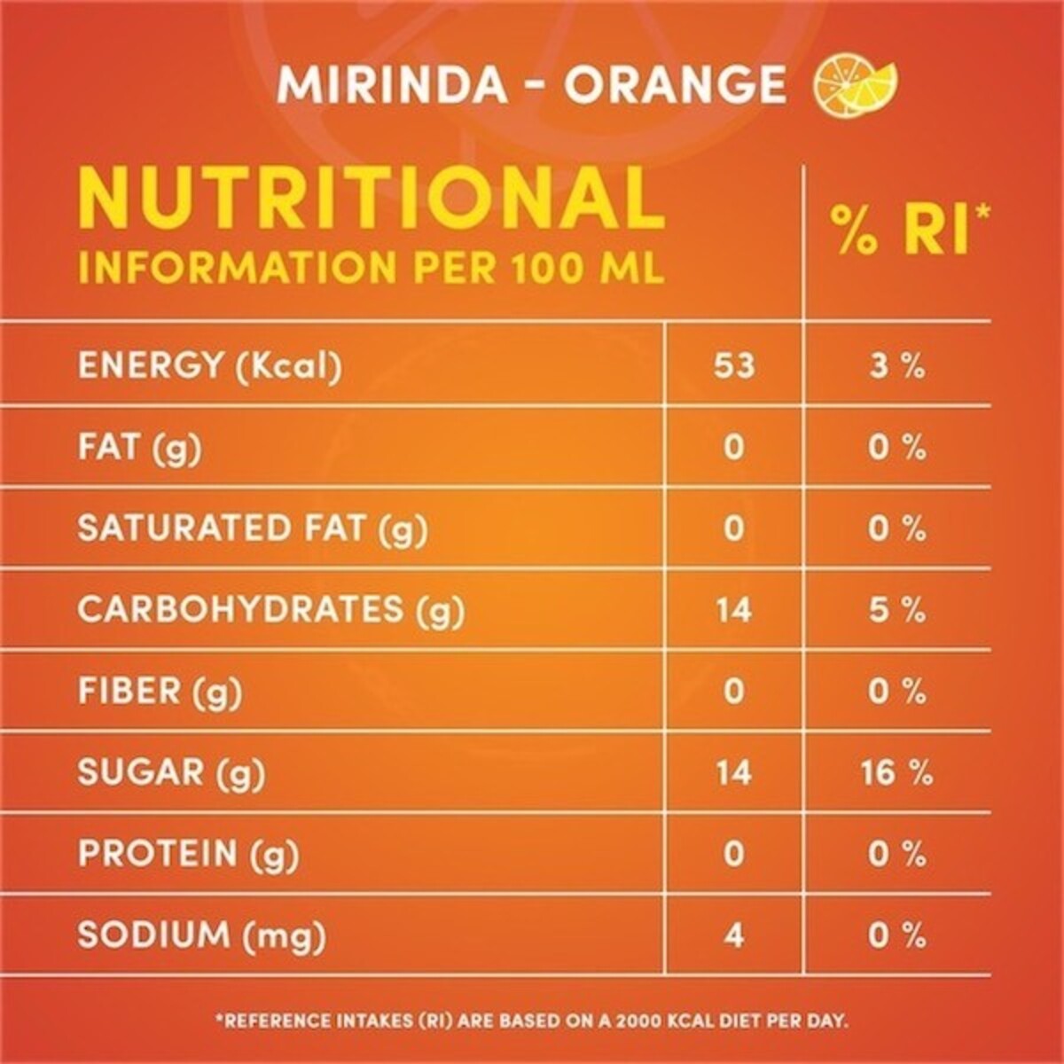 Mirinda Orange Bottle 1.25Litre