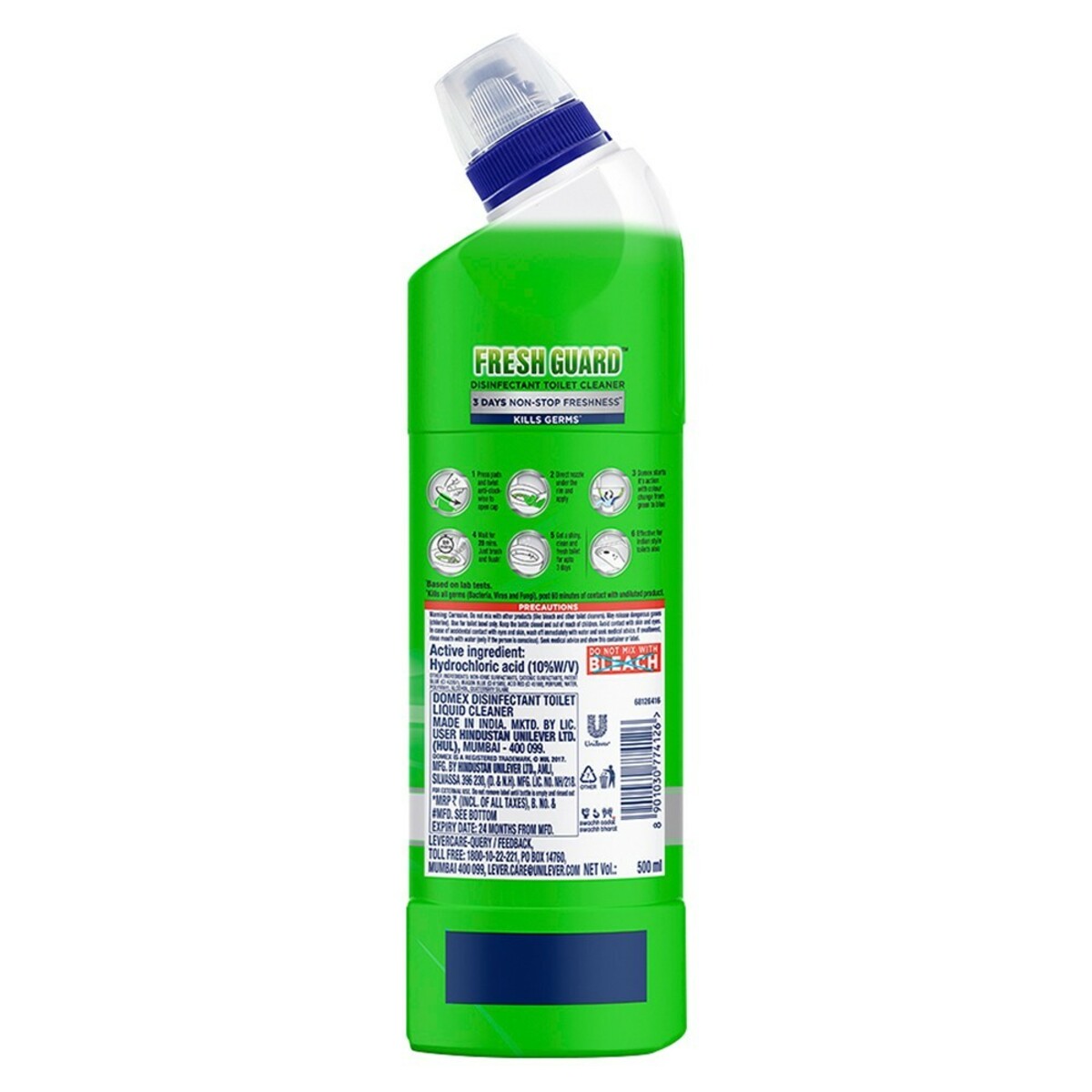 Domex Toilet Cleaner Lime Fresh Clean 500ml