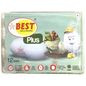 Best Plus White Eggs 12's
