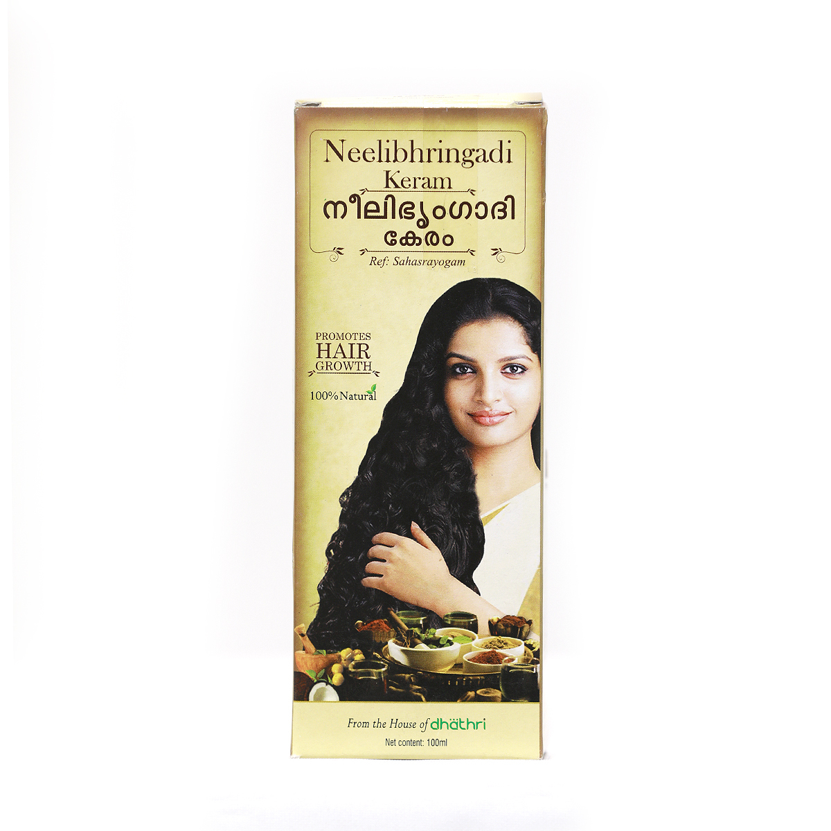 Buy Dhathri Hair Oil Neelibhringadi Keram100ml Online - Lulu Hypermarket  India