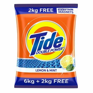 Tide Plus Detergent Powder Lemon & Mint 6kg + 2kg Free
