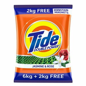 Tide Plus Detergent Powder Jasmine Rose 6kg + 2kg Free