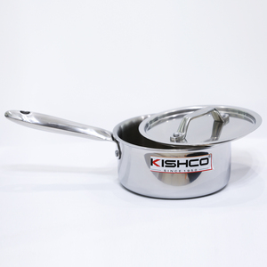 Kishco Stainless Steel Sauce Pan 3ply 1Ltr
