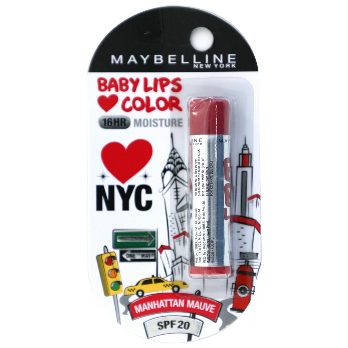 Maybelline Baby Lips Alia Loves Manhattan Mauve 4g