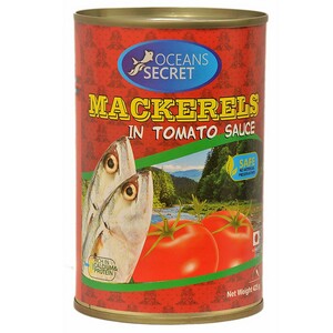 Oceans Secret  Mackerels In Tomato Sauce  425G