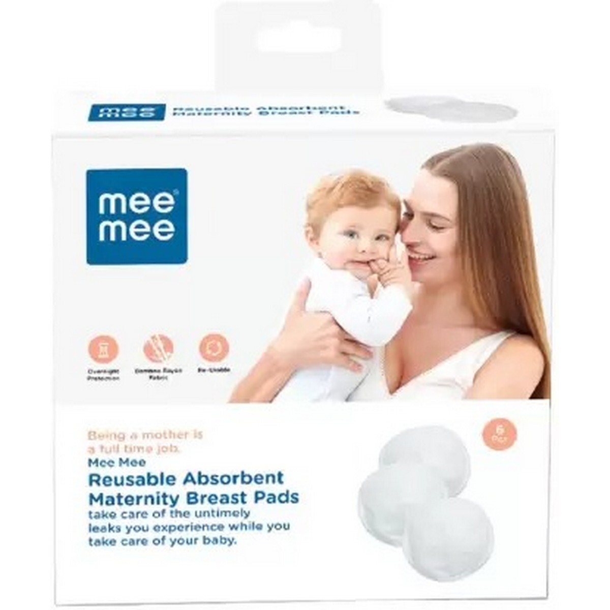MeeMee Baby Breast Pad MM-3730 A(pk-6)