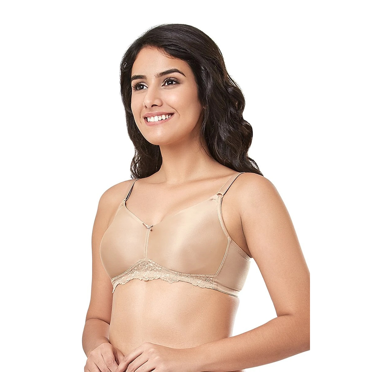 Amante Everyday Lace Contour Full Cover Bra-Sandalwood-B Cup