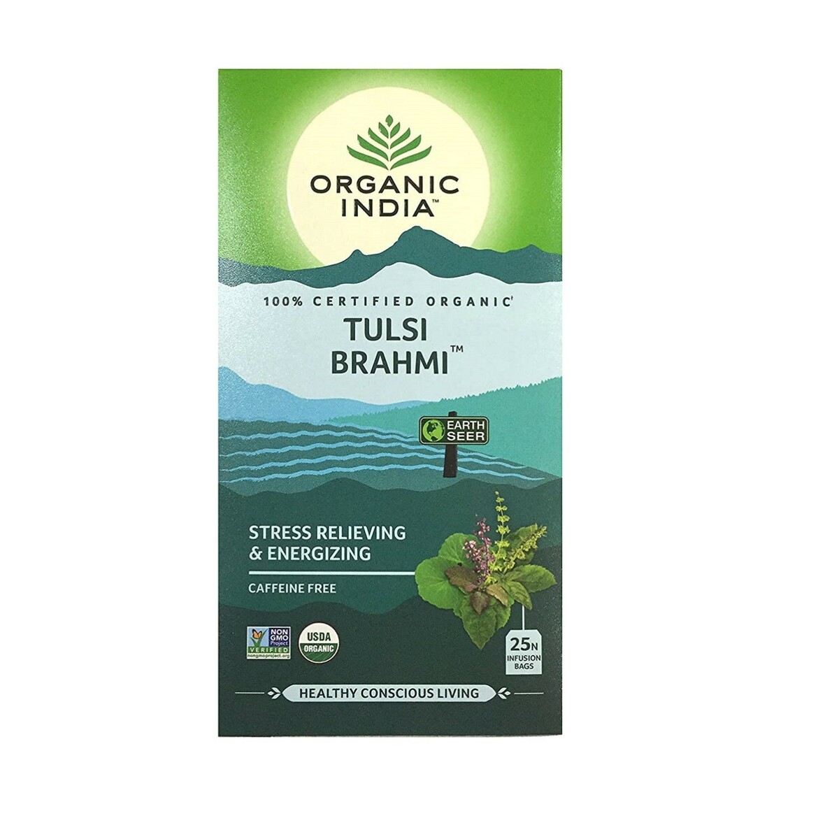 Organic India Tulsi Brahmi Tea Bag 25's