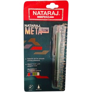 Natraj Ball Pen Meta Flow Blue 206510106