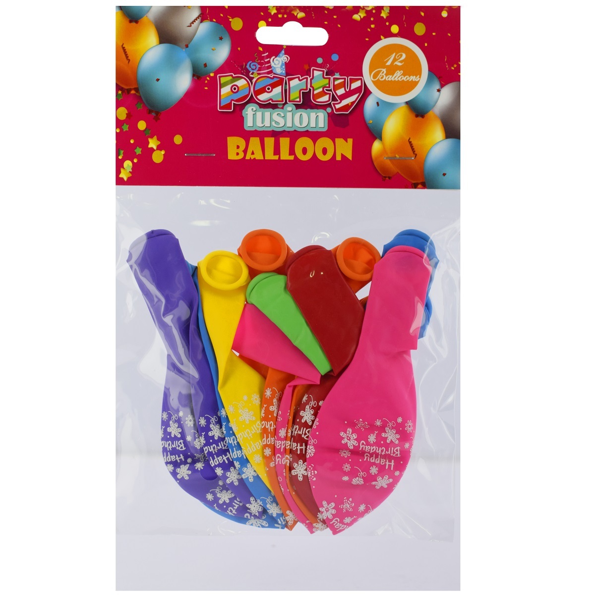 Yiwu Party Happy Birthday Balloon 12 Pcs HKBL612,3,4,5,6