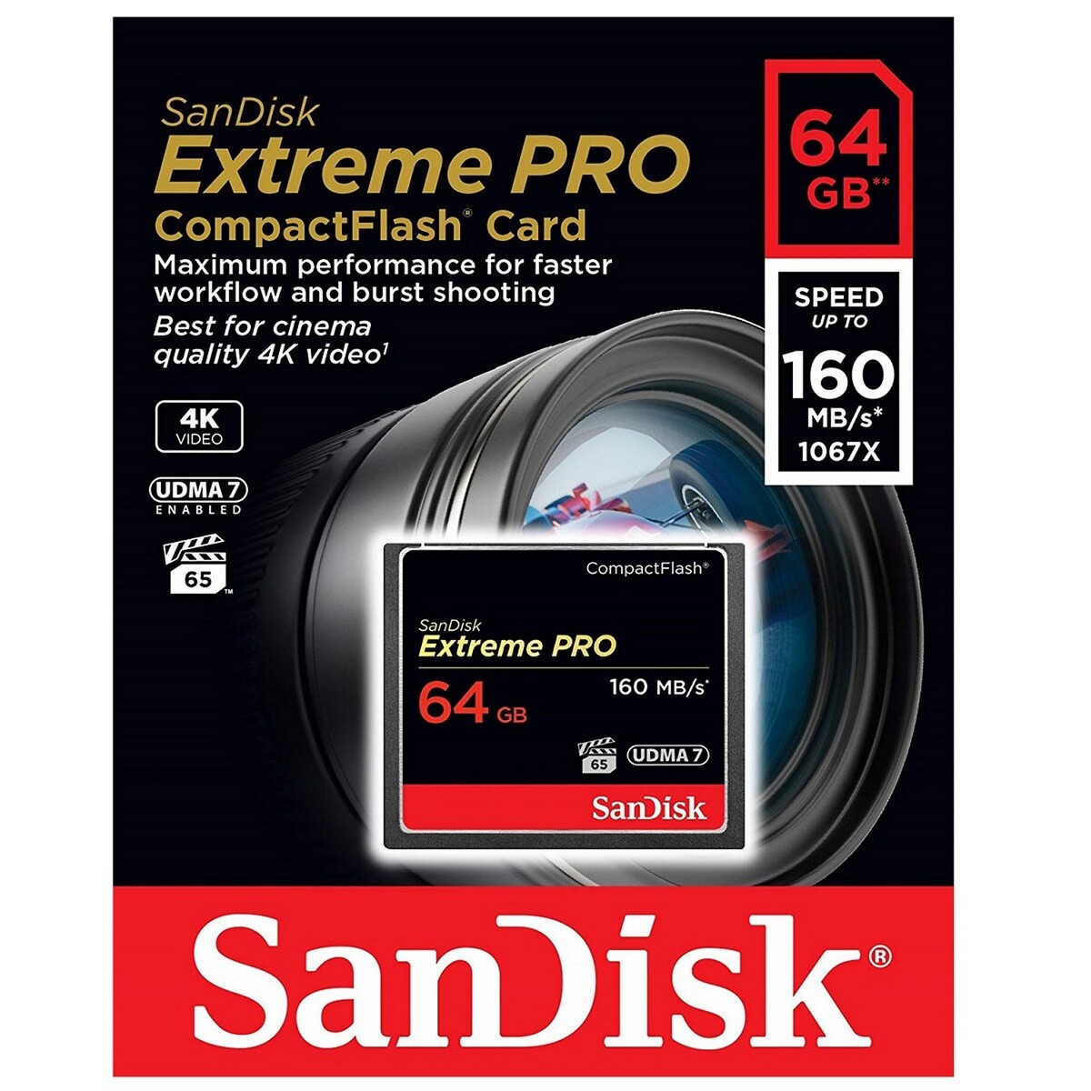 SanDisk Extreme Pro Compact Flash Card 160/64GB