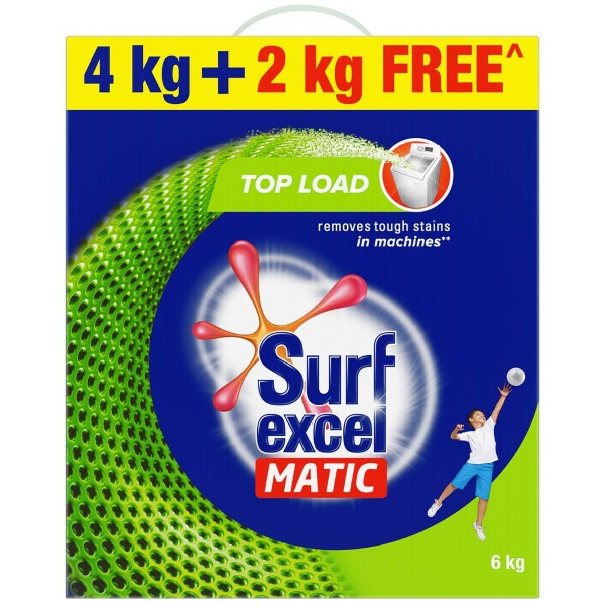 Surf Excel Matic Top Load Powder 4kg + 2kg Free