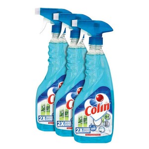 Colin Glass Cleaner Spray - 500 ml x 3's