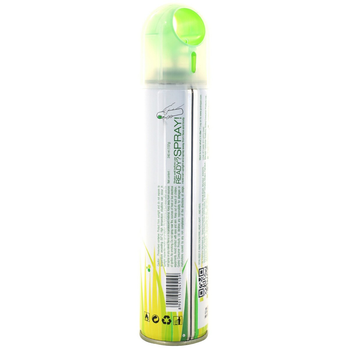 Godrej Aer Spray Air Freshener- Fresh Lush Green 220 ml