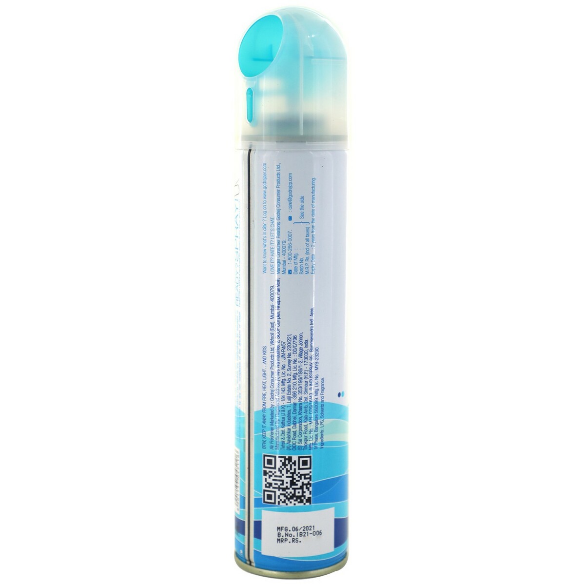 Godrej Aer Spray Air Freshener- Cool Surf Blue 220 ml