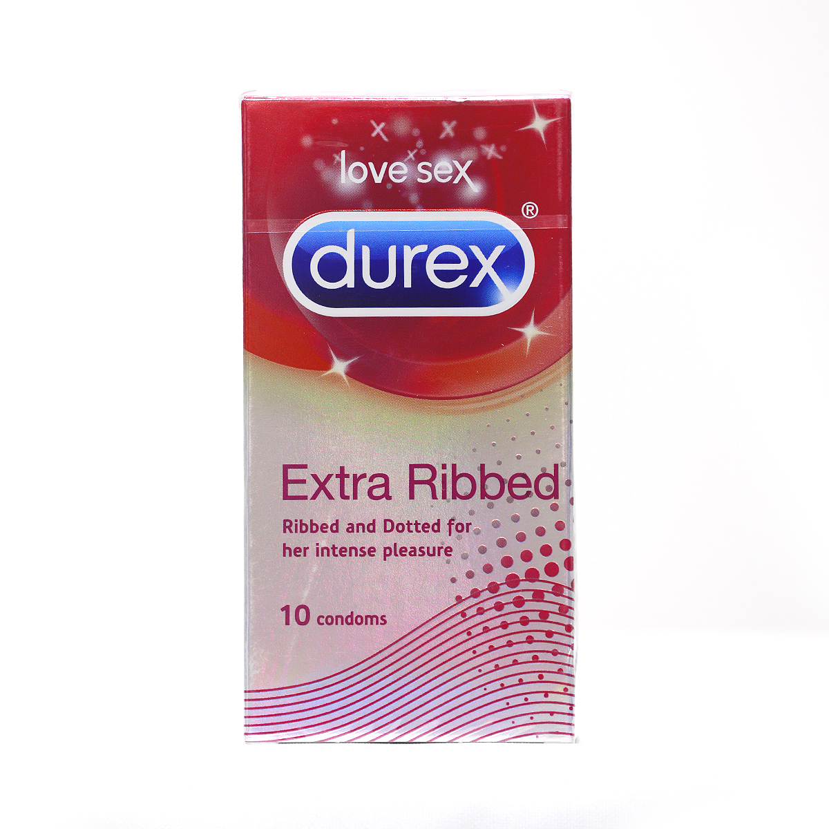Durex Condoms Extra Ribbed 10's