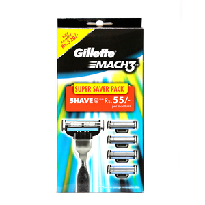 Gillette Razor Mach3 Light +Cart 4s