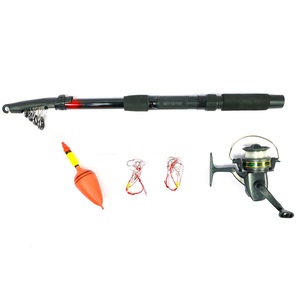 2.1mtr Portable Fishing Reel Rod Combo Telescopic Fishing Rod