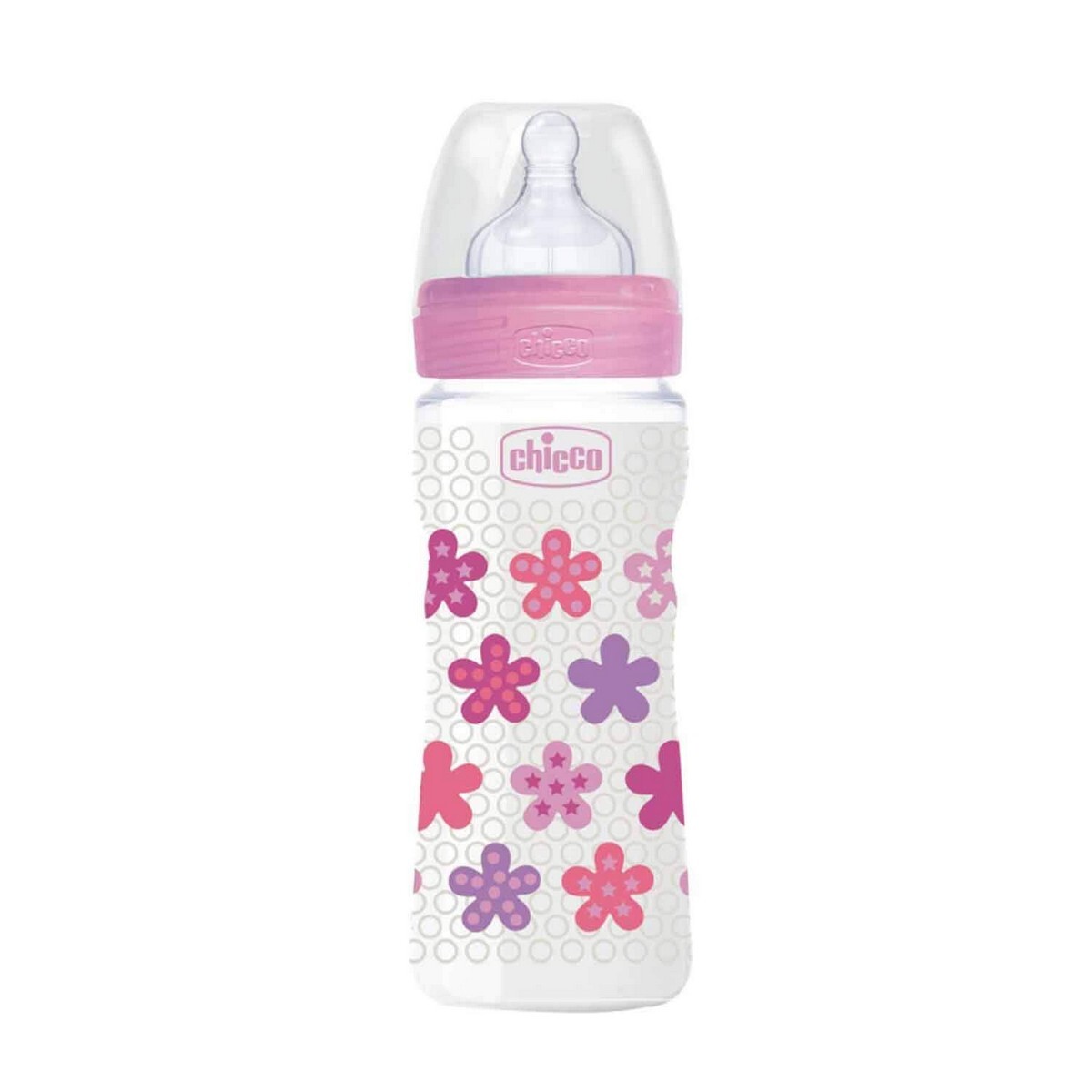 Chicco Feeding Bottle  Flower Pink 250ml