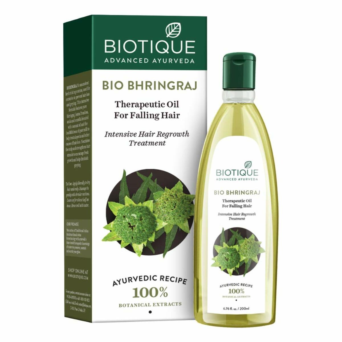 Buy Biotique Hair Oil Bhringaraj Growth 200ml Online - Lulu Hypermarket  India
