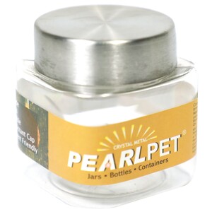 Pearlpet Crystal Square Jar 250gm