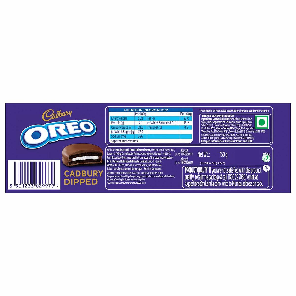 Cadbury Oreo Dipped 150g