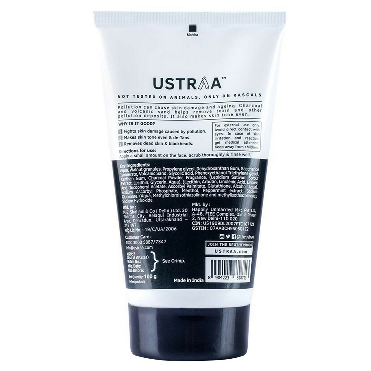Ustraa Face Scrub Anti Pollution 100g
