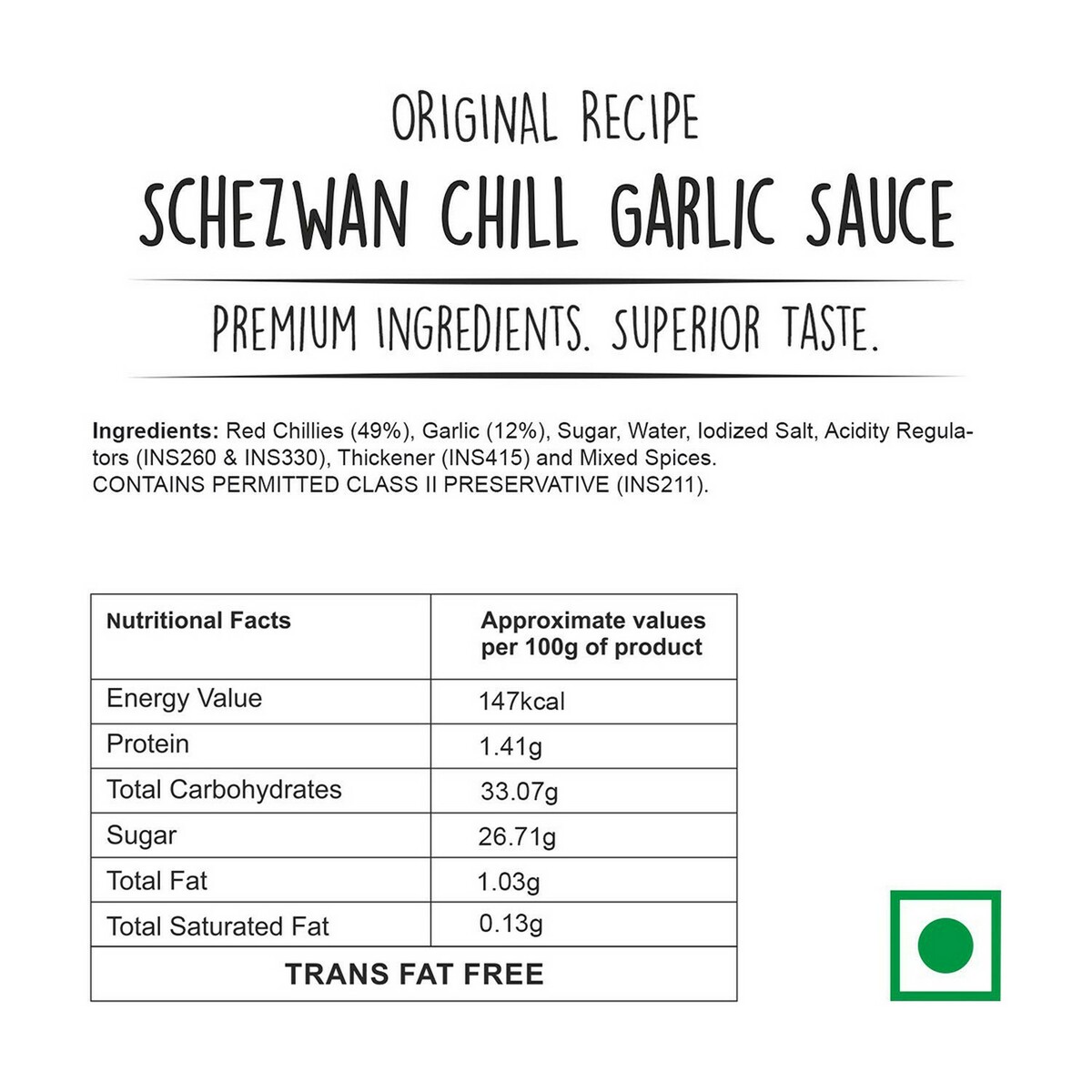 Wingreens  Schezwan Chilli Garlic Sauce Spt Pouch 450g