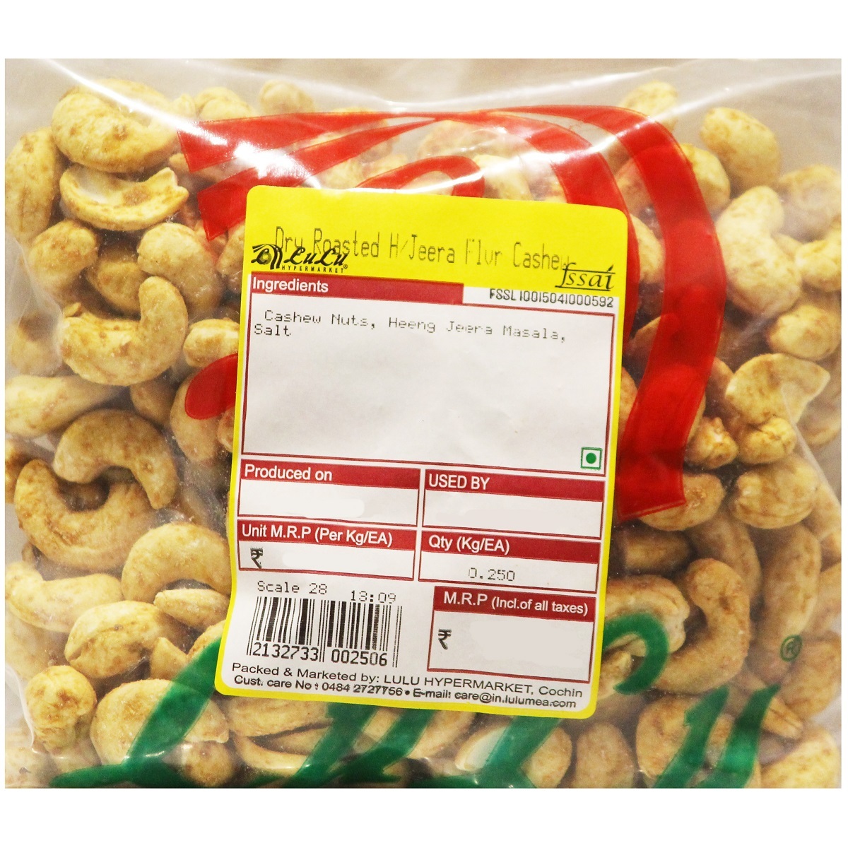Dry Roasted H/Jeera Flvr Cashew 500g