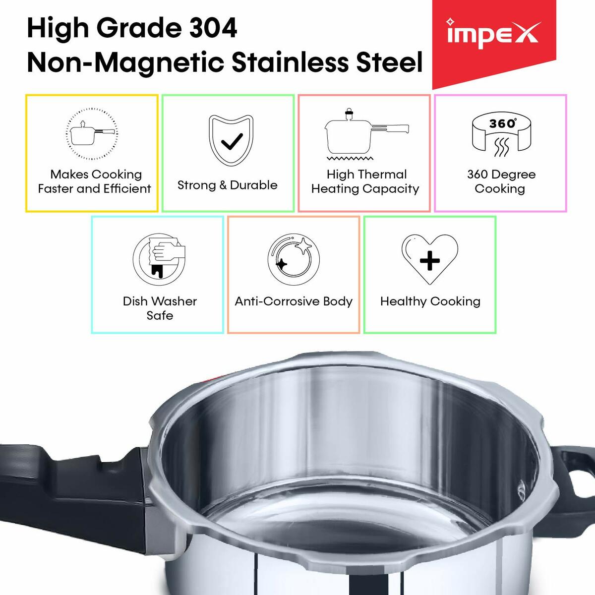 Impex Pressure Cooker EP 5Ltr
