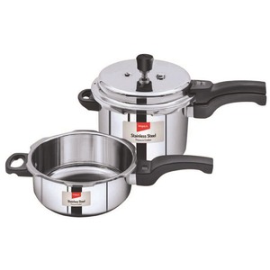 Impex Stainless steel Pressure Cooker EP3C5 5+3Ltr Combo