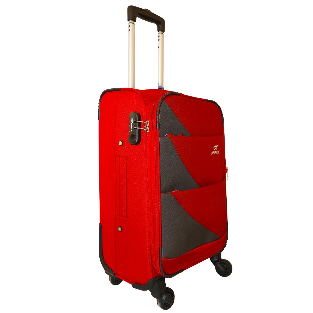 Prince Spinner Soft Trolley Pulsar 76cm Red