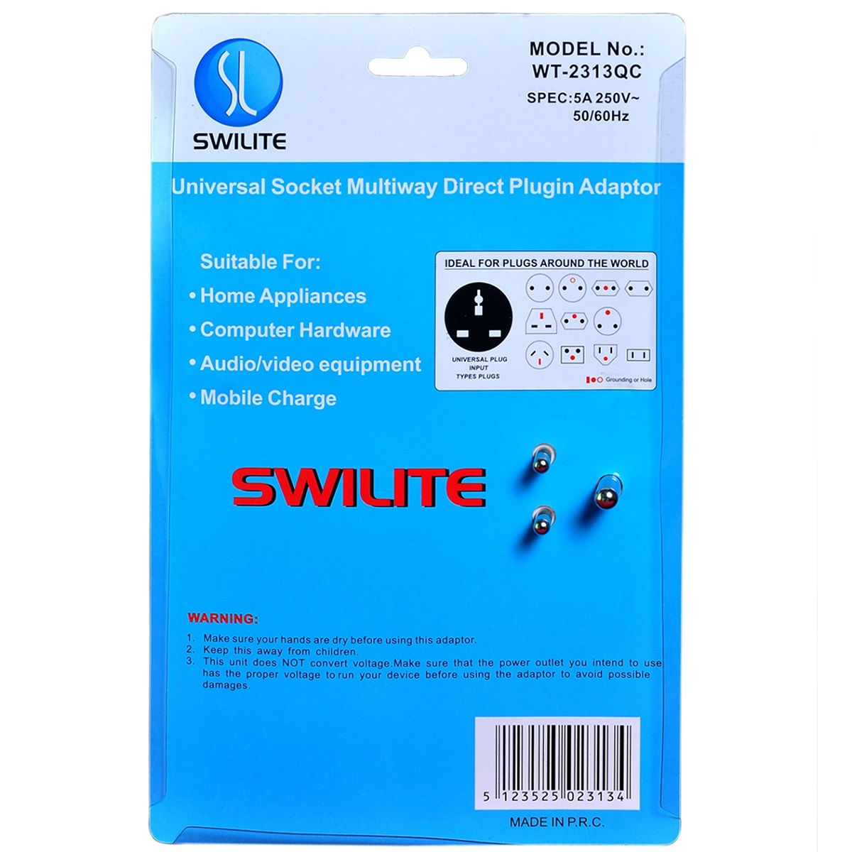 Swilite Multi Plug Adaptor 3s 2313QC